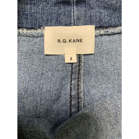 New. R.G KANE stretch patchwork denim skirt - Picture 9 of 10